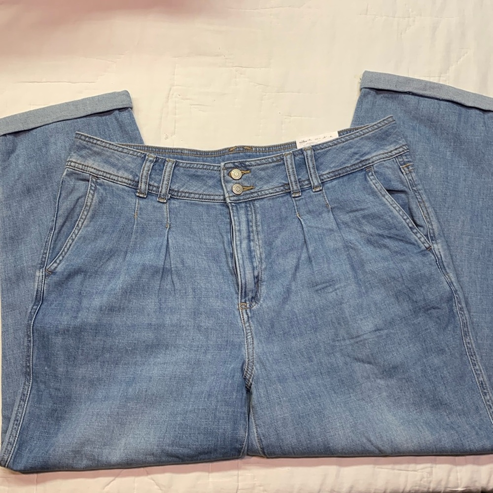 Sonoma Goods 80's Fit Mom Jeans Size 14 Pleated-Front‎ High Rise NWT
